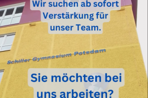 Stellenausschreibung Lehrkräfte Sek I und/oder Sek II für die Fächer Englisch, Informatik, Kunst und Spor