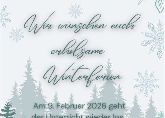 Schöne Ferien!