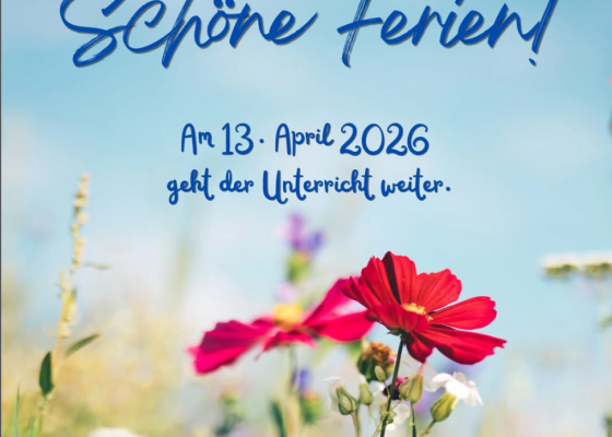 Schöne Ferien!
